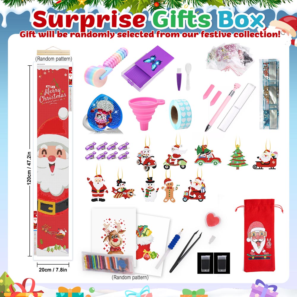 Diamond Painting – Advent Calendar – Merry Christmas Snowman Edition (12 Doors)