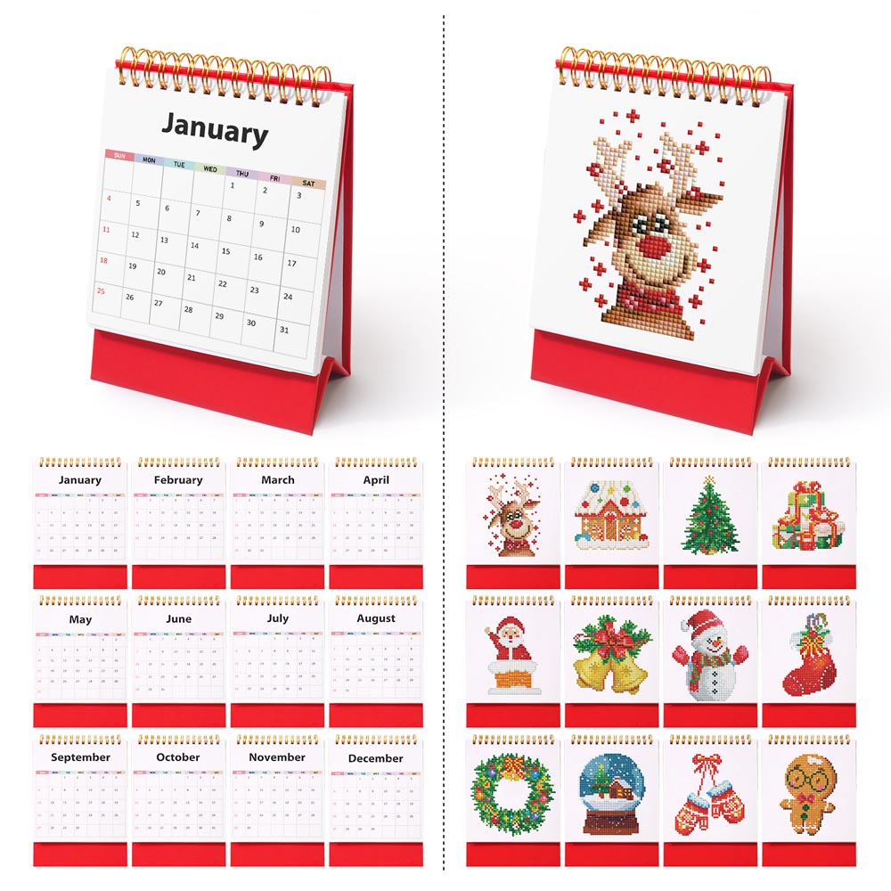 Festive Christmas Calendar 2026 diamond painting kit – image 17