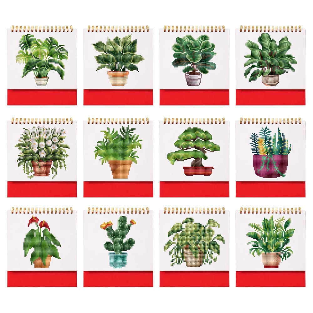 Plant Lover's Calendar 2026 diamond painting kit – image 16