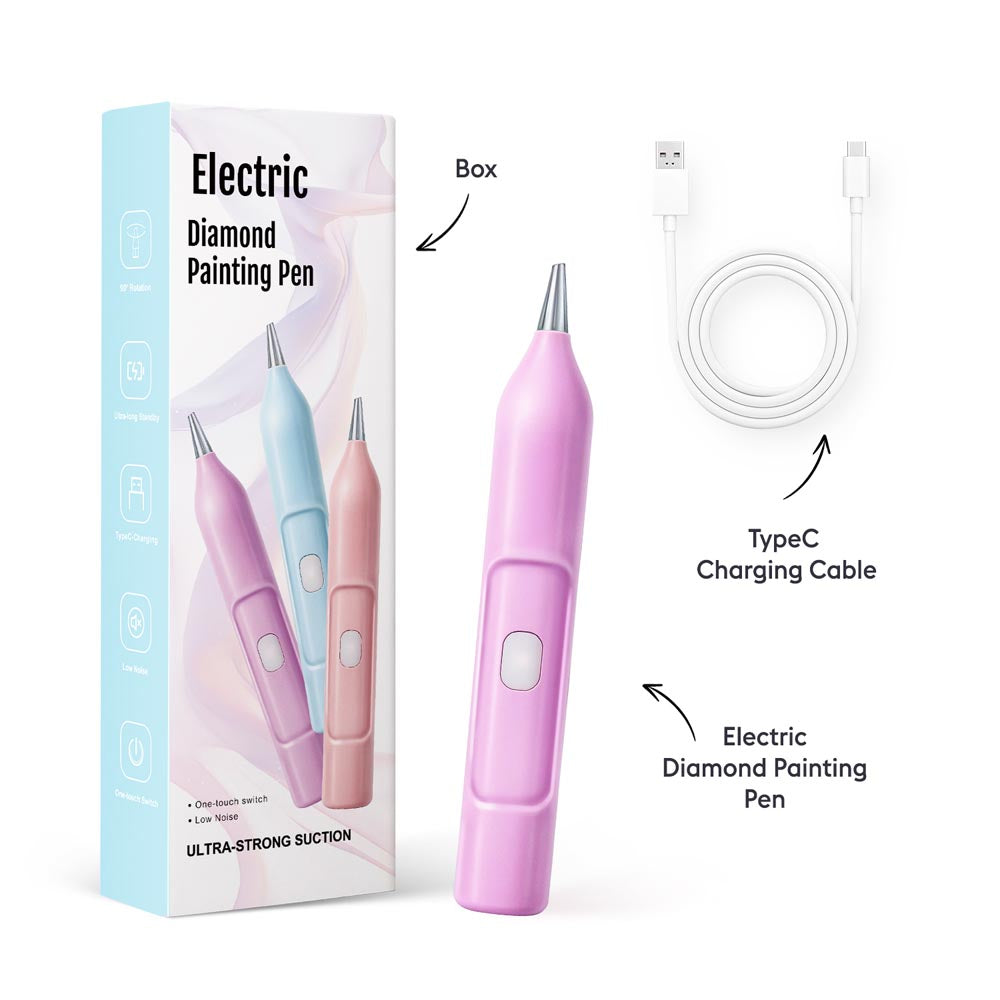 Electric Diamond Painting Pen – Vacuum Suction & Rechargeable