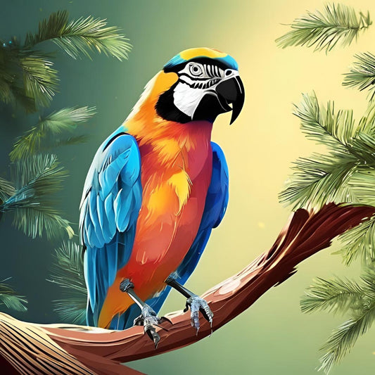 Diamond Painting - Tropical Beauty – The Colorful Parrot
