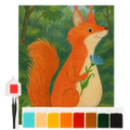 Diamond Painting - Squirrel and flower by Mr. & Mrs. Panda