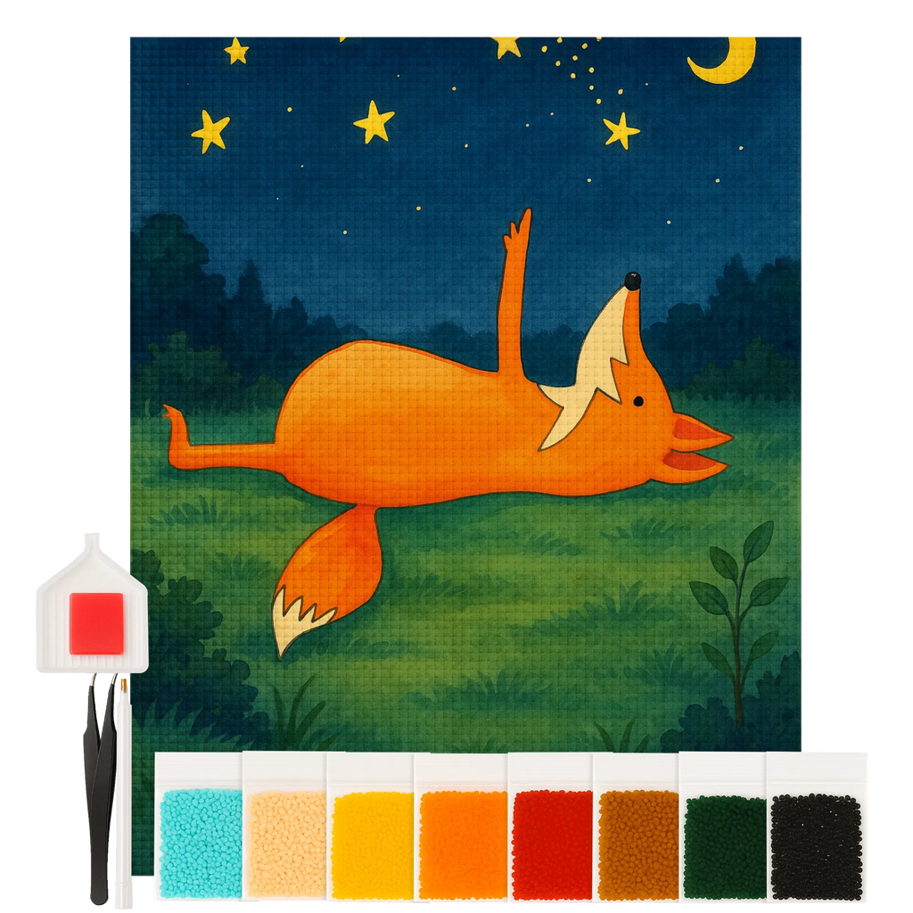 Diamond Painting - Fox and stars by Mr. & Mrs. Panda