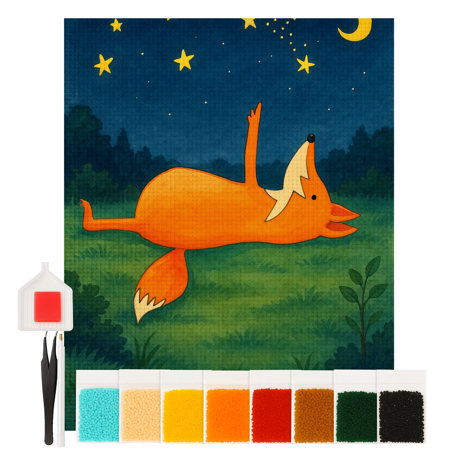 Diamond Painting - Fox and stars by Mr. & Mrs. Panda