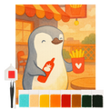 Diamond Painting - penguin fries by Mr. & Mrs. Panda