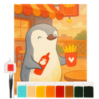 Diamond Painting - penguin fries by Mr. & Mrs. Panda
