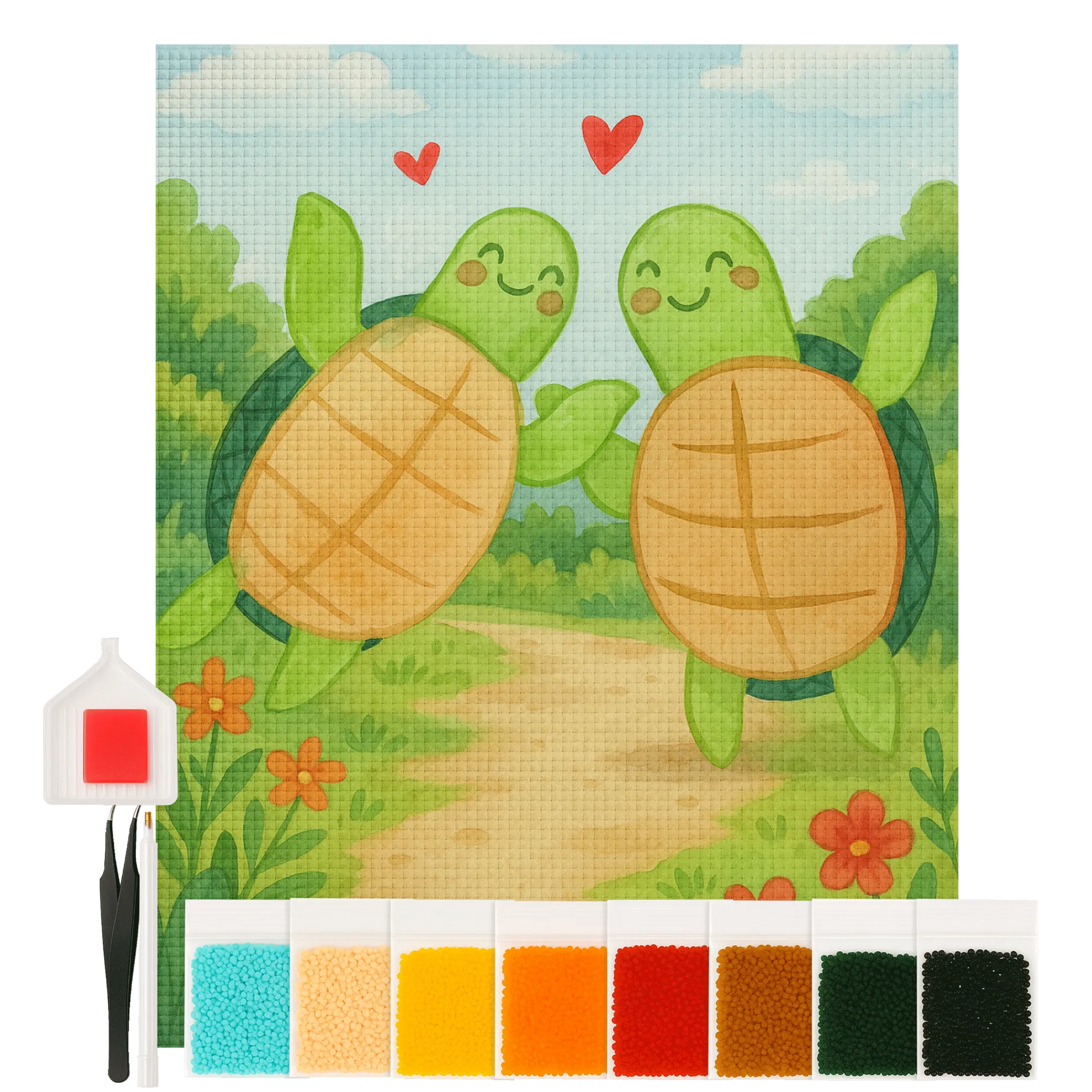 Diamond Painting - turtle pair by Mr. & Mrs. Panda