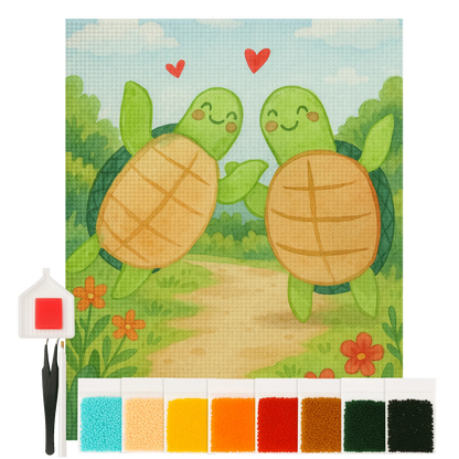Diamond Painting - turtle pair by Mr. & Mrs. Panda
