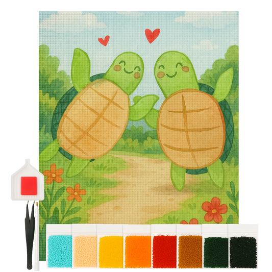 Diamond Painting - turtle pair by Mr. & Mrs. Panda