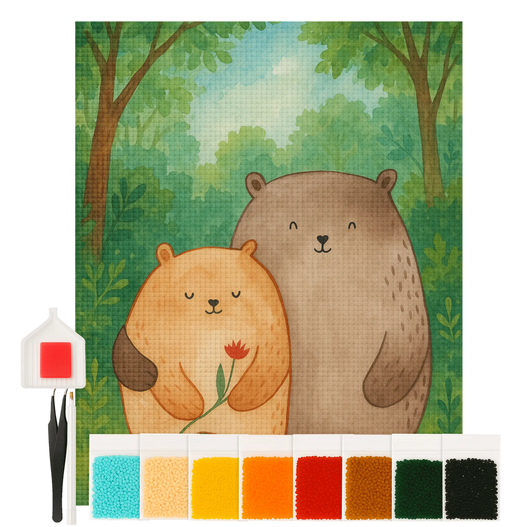 Diamond Painting - Bears in love by Mr. & Mrs. Panda