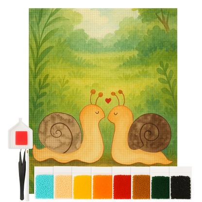 Diamond Painting - Snails in love by Mr. & Mrs. Panda