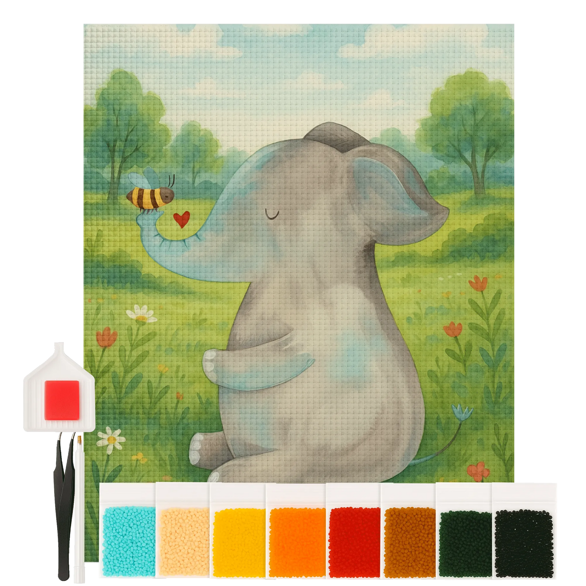 Diamond Painting - Elephant & Bee by Mr. & Mrs. Panda