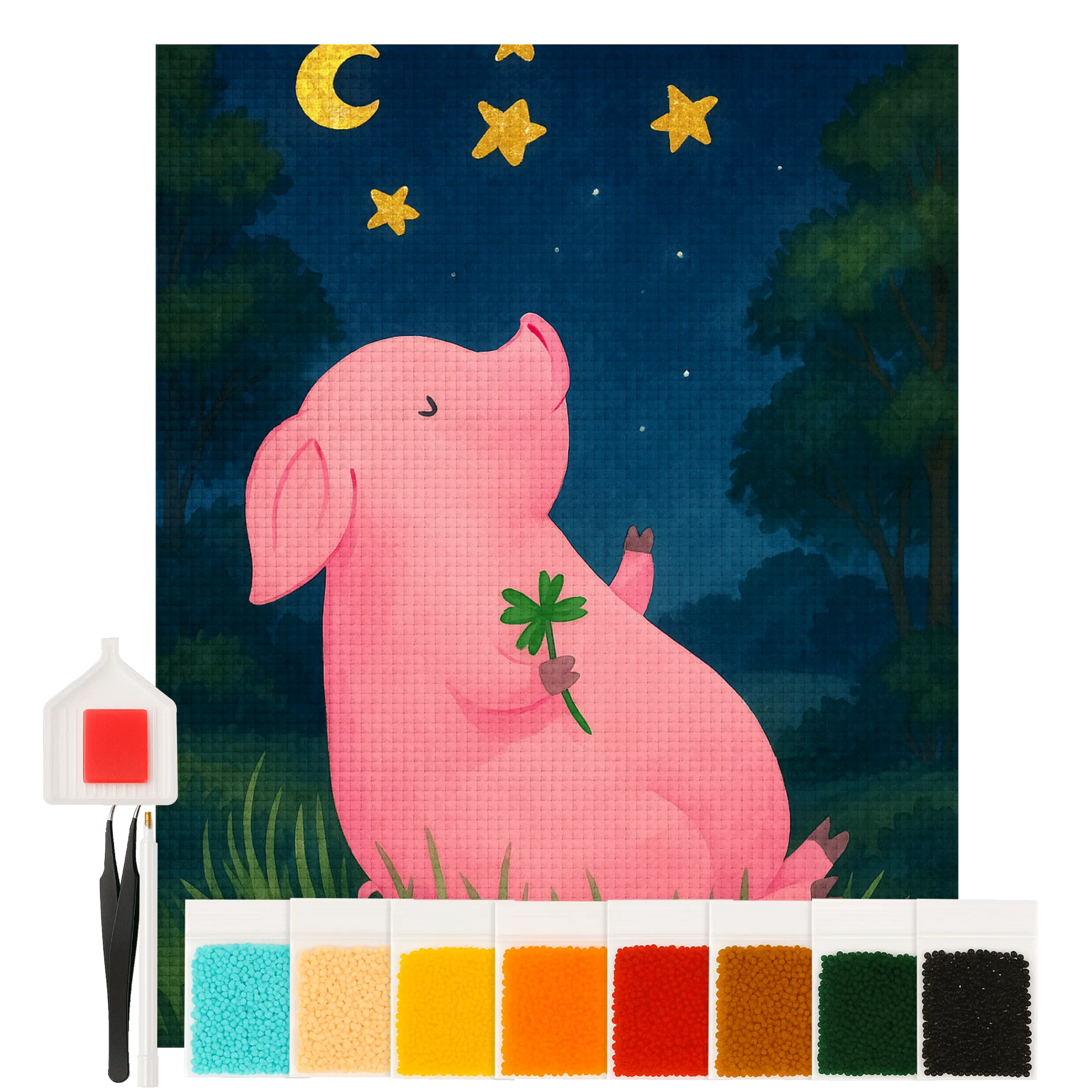 Diamond Painting - Lucky pig by Mr. & Mrs. Panda