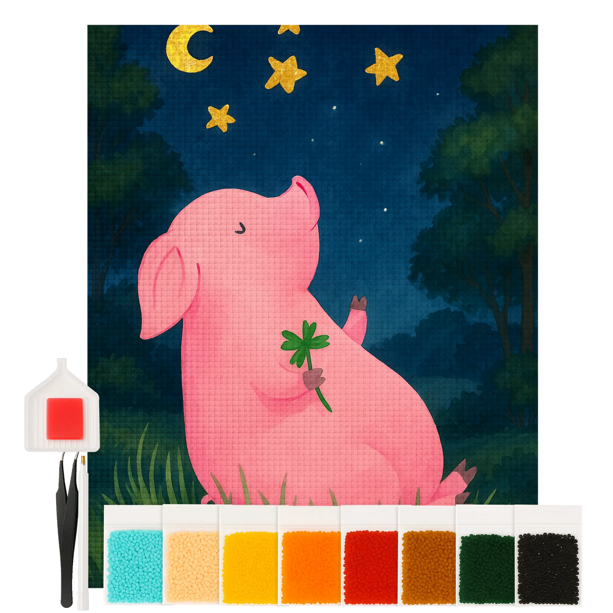 
Diamond Painting - Lucky pig by Mr. & Mrs. Panda