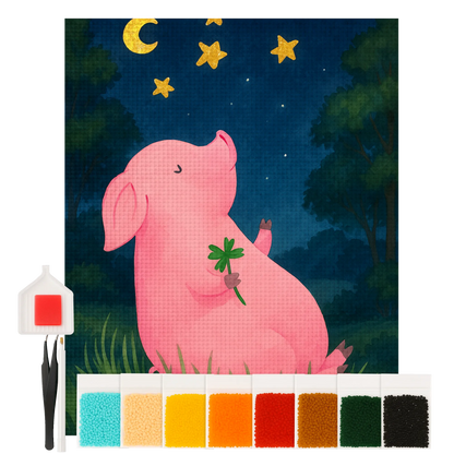 Diamond Painting - Lucky pig by Mr. & Mrs. Panda
