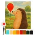 Diamond Painting - Hedgehog with balloon by Mr. & Mrs. Panda