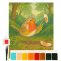 Diamond Painting - Robin with feathers by Mr. & Mrs. Panda