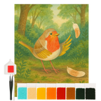 Diamond Painting - Robin with feathers by Mr. & Mrs. Panda