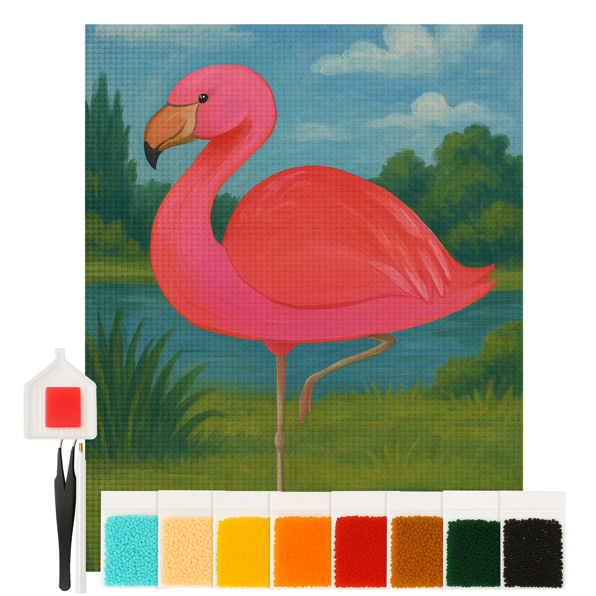 Diamond Painting - Classic Flamingo by Mr. & Mrs. Panda
