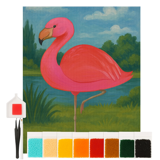 Diamond Painting - Classic Flamingo by Mr. & Mrs. Panda