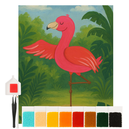 Diamond Painting - Flamingo Yoga by Mr. & Mrs. Panda