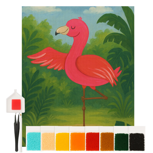 Diamond Painting - Flamingo Yoga by Mr. & Mrs. Panda