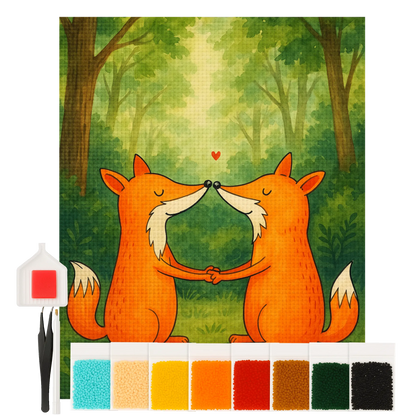 Diamond Painting - Foxes in love by Mr. & Mrs. Panda