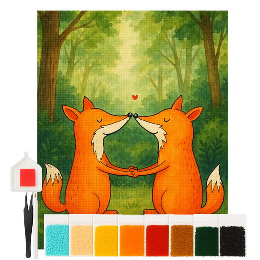 Diamond Painting - Foxes in love by Mr. & Mrs. Panda