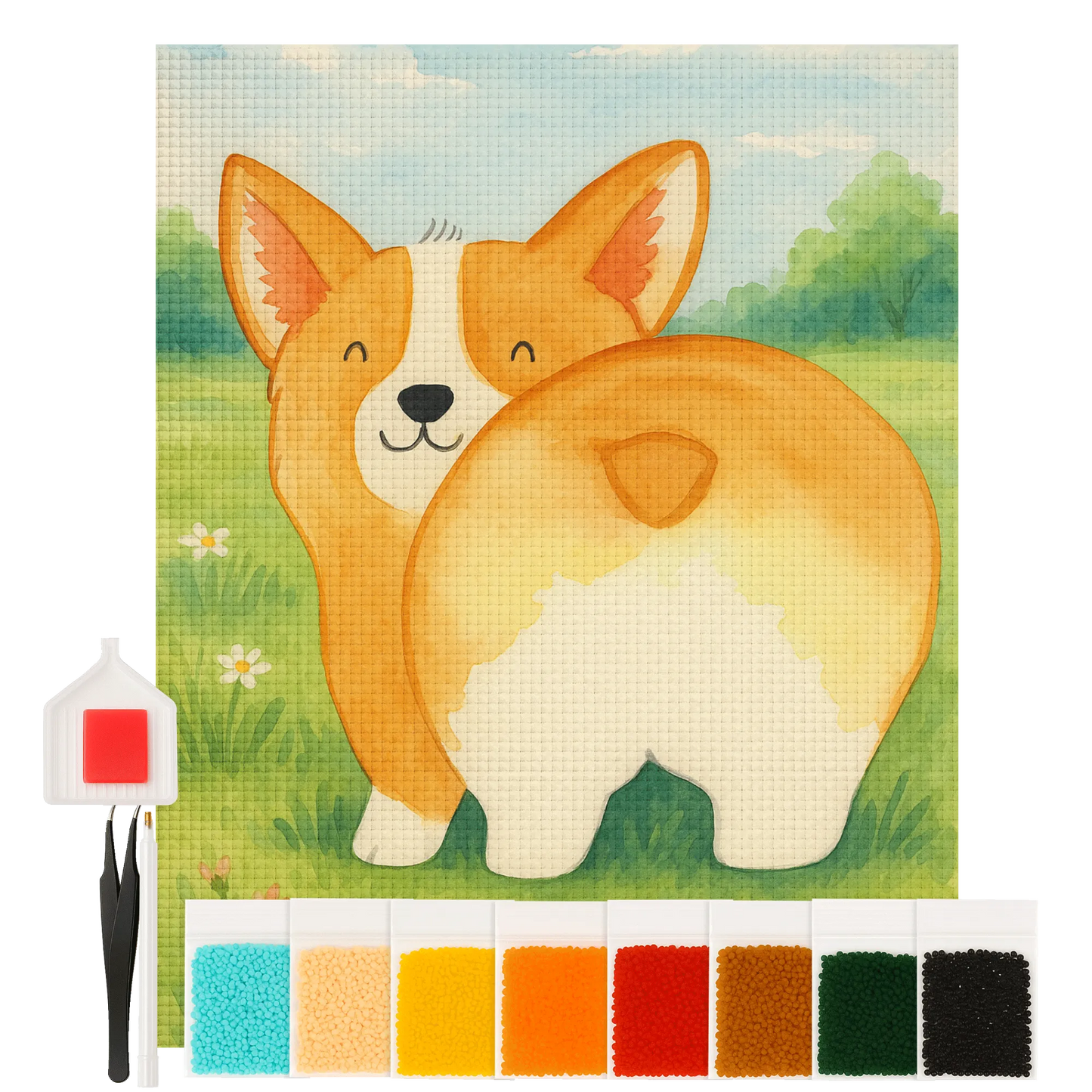 Diamond Painting - Corgi butt by Mr. & Mrs. Panda
