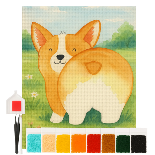 Diamond Painting - Corgi butt by Mr. & Mrs. Panda
