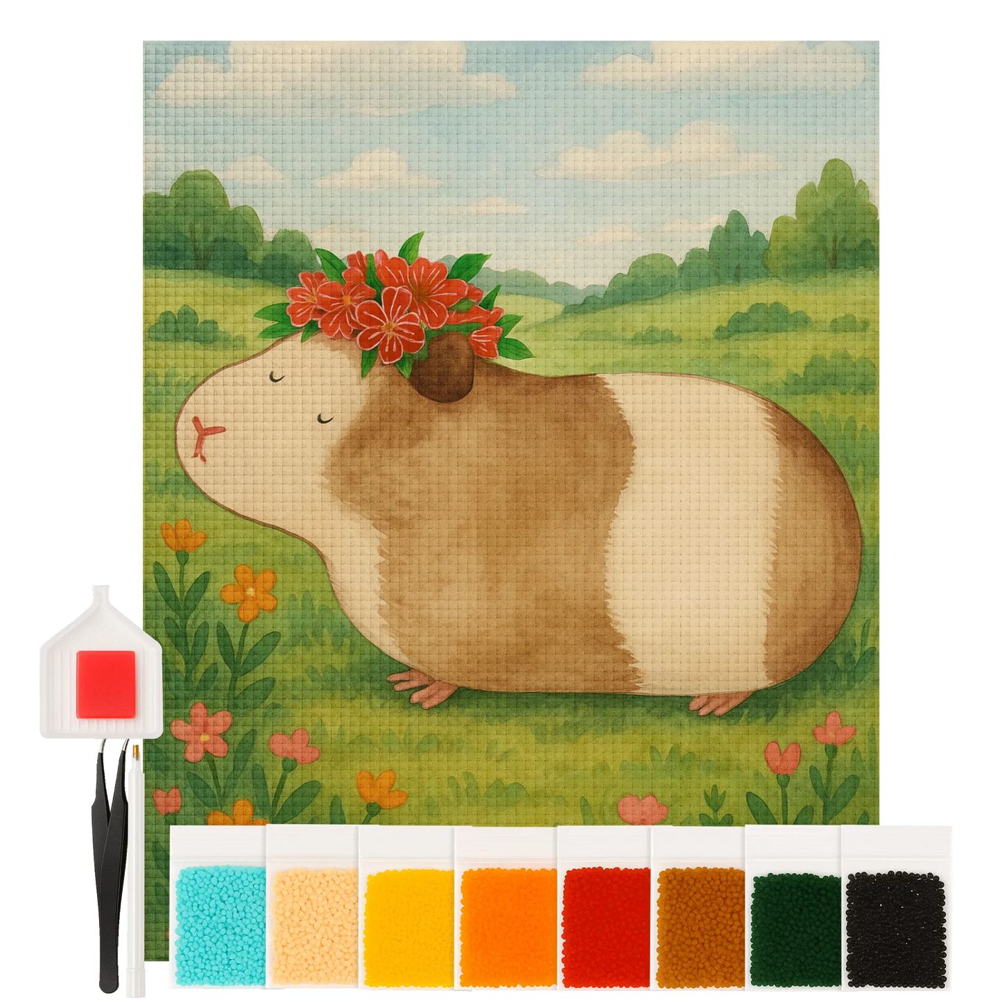 Diamond Painting - Wise guinea pig by Mr. & Mrs. Panda