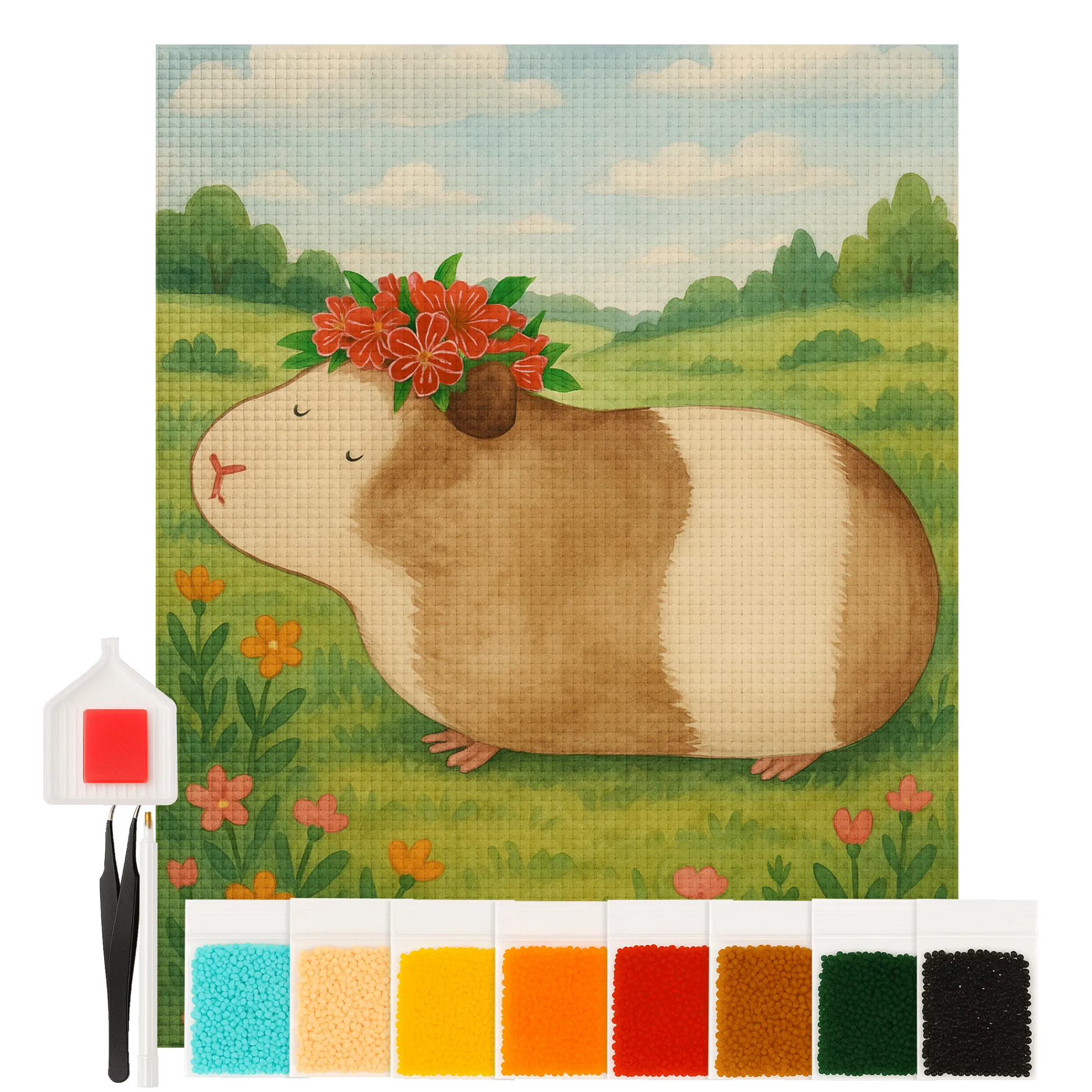 Diamond Painting - Wise guinea pig by Mr. & Mrs. Panda