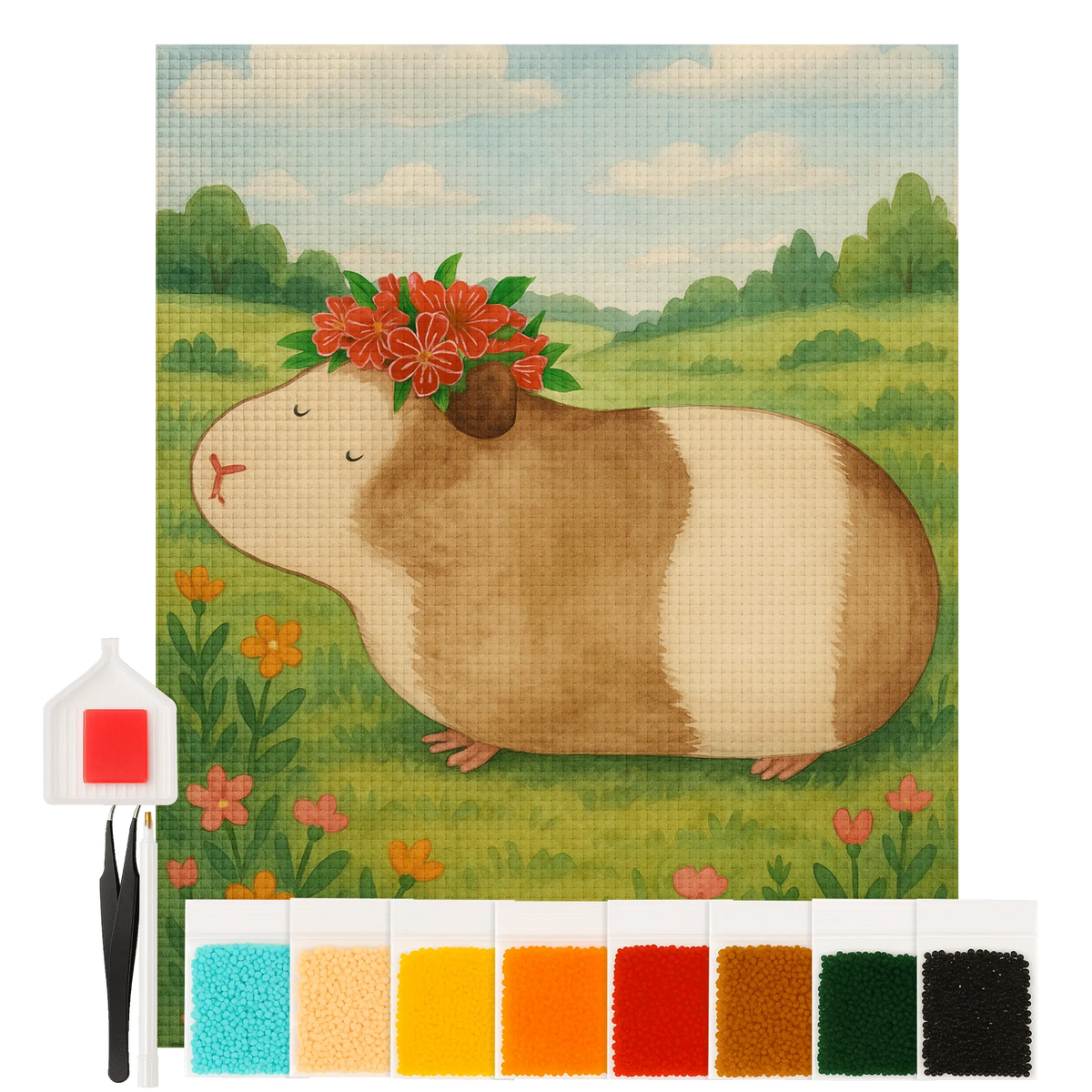 
Diamond Painting - Wise guinea pig by Mr. & Mrs. Panda