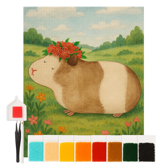 Diamond Painting - Wise guinea pig by Mr. & Mrs. Panda