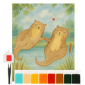Diamond Painting - Otters holding hands by Mr. & Mrs. Panda
