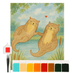 Diamond Painting - Otters holding hands by Mr. & Mrs. Panda
