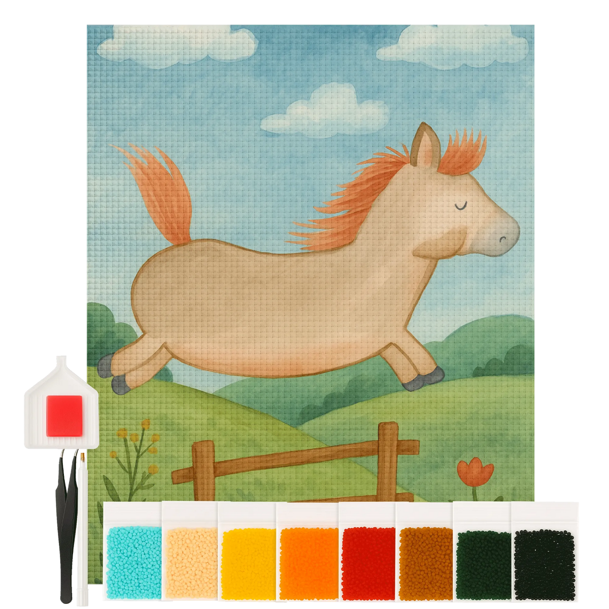 
Diamond Painting - Horse jumps by Mr. & Mrs. Panda