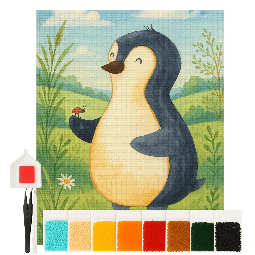 Diamond Painting - Penguin Ladybird by Mr. & Mrs. Panda
