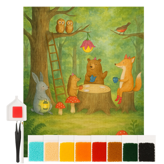 Diamond Painting - Forest animals picnic by Mr. & Mrs. Panda