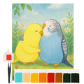 Diamond Painting - Parakeets in love by Mr. & Mrs. Panda
