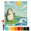 Diamond Painting - Penguin Surfer by Mr. & Mrs. Panda