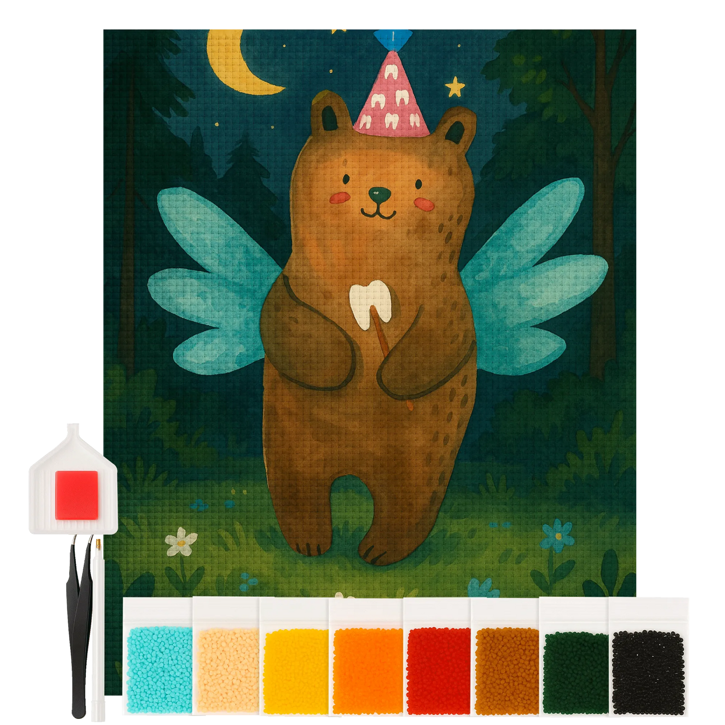Diamond Painting - Tooth Fairy Bear by Mr. & Mrs. Panda