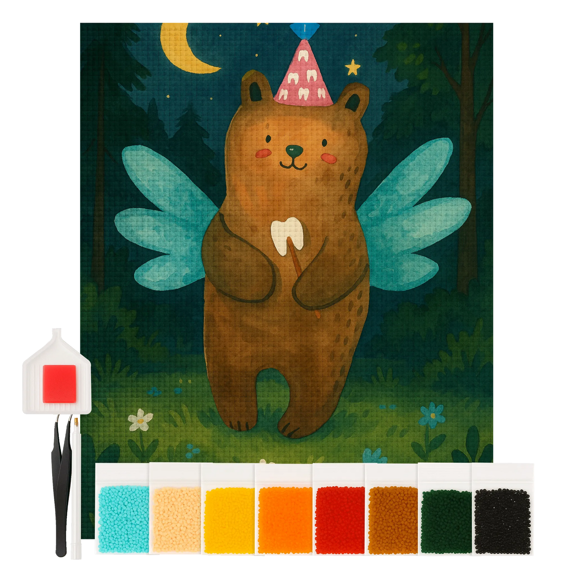 Diamond Painting - Tooth Fairy Bear by Mr. & Mrs. Panda