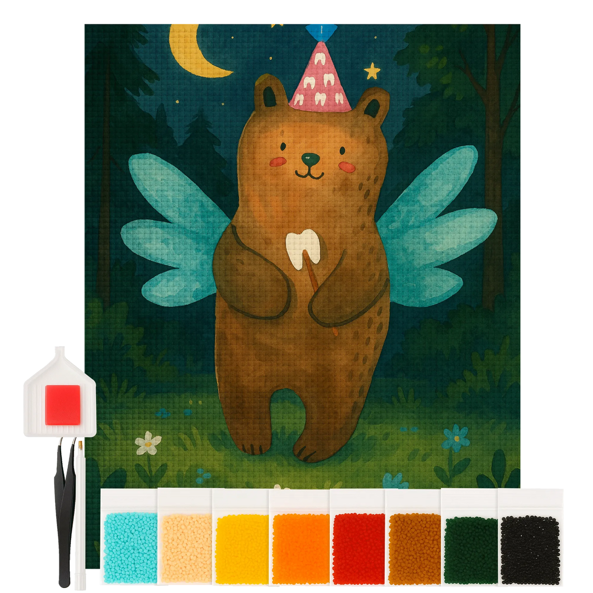 
Diamond Painting - Tooth Fairy Bear by Mr. & Mrs. Panda