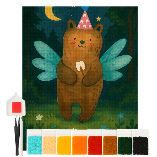 Diamond Painting - Tooth Fairy Bear by Mr. & Mrs. Panda