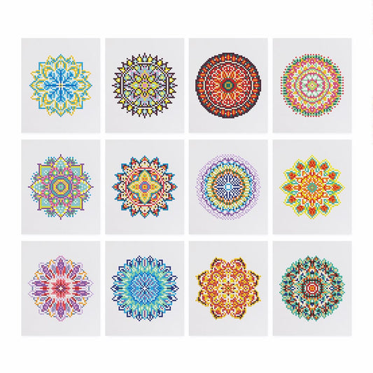 Diamond Painting - 12 Mini-Paintings | Mandala Paradise