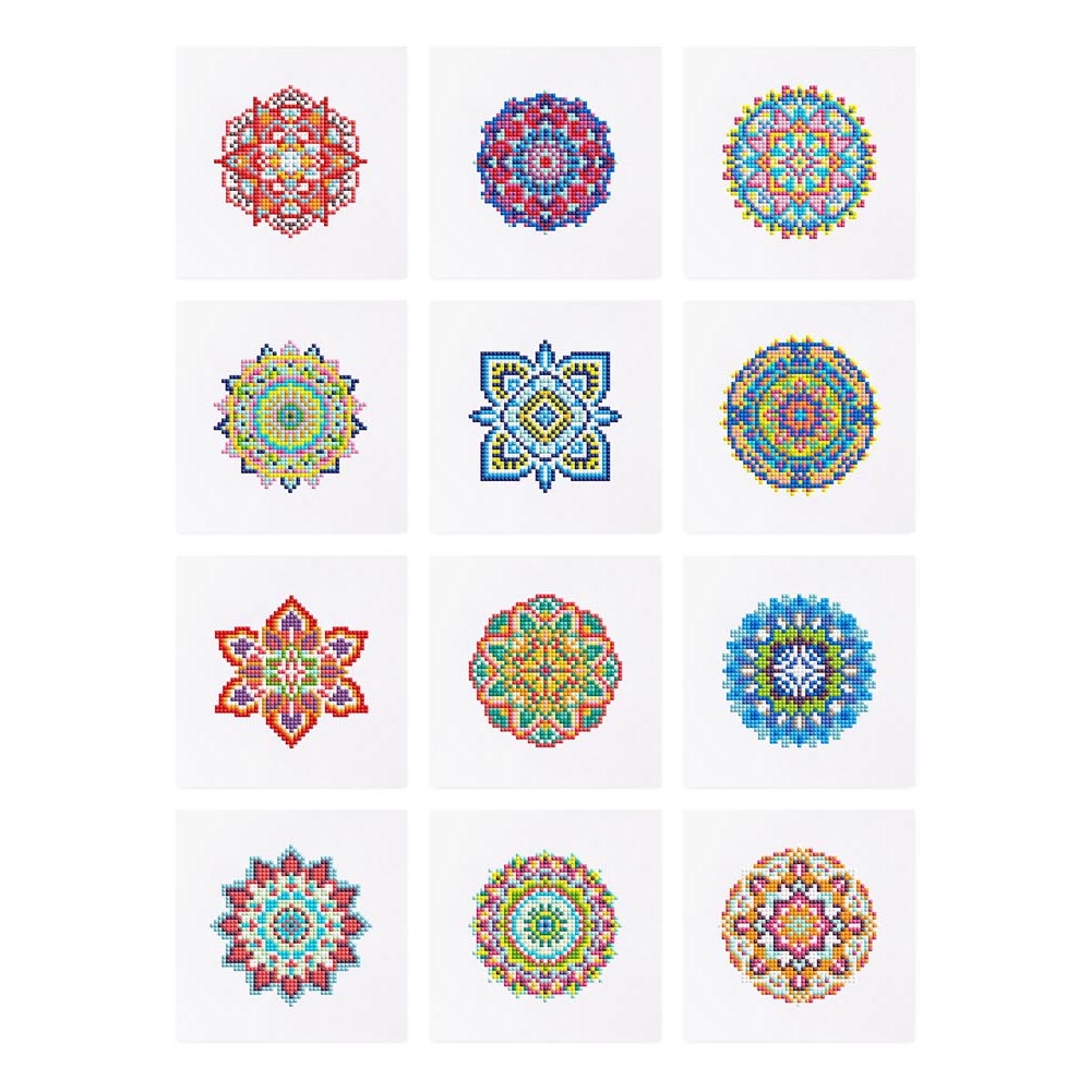 
Diamond Painting - 12 Mini-Paintings | Mandala World