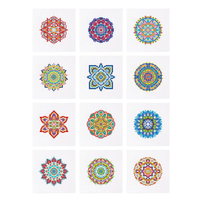 Diamond Painting - 12 Mini-Paintings | Mandala World