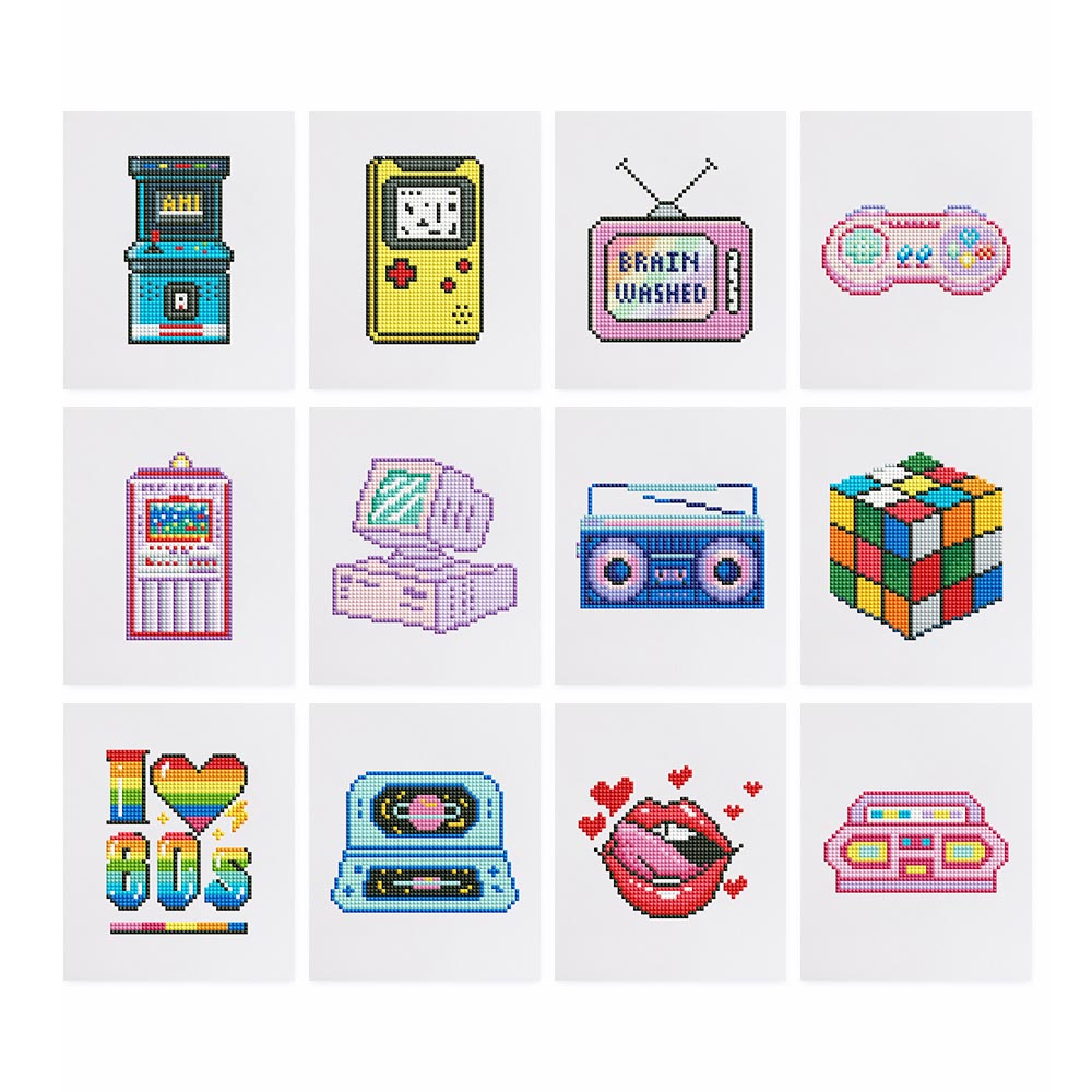 
Diamond Painting - 12 Mini-Paintings | Nostalgia In Pixels