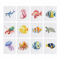 Diamond Painting - 12 Mini-Paintings | Sea Life